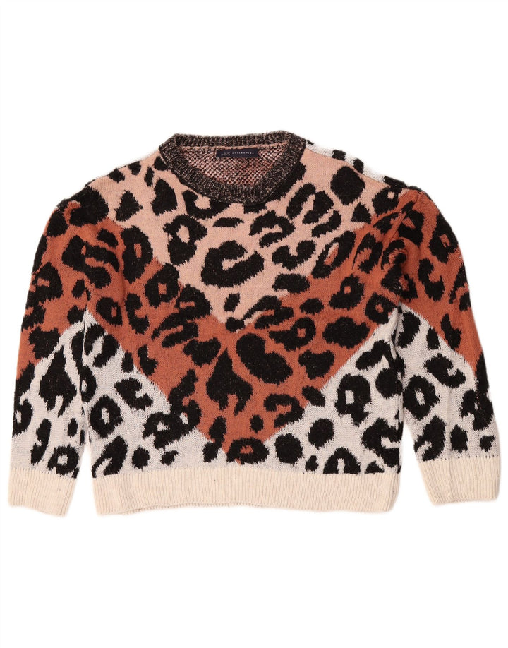 Marks & Spencer Pull col bateau pour femme UK 10 Small Multicolore