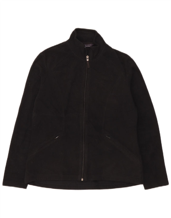Marks & Spencer Veste polaire pour femme UK 12 Medium Noir Polyester