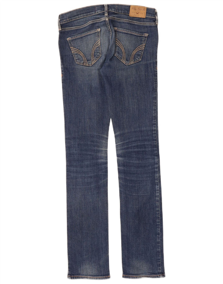 HOLLISTER Jean slim pour femme US 1 XS W25 L31 Bleu Coton