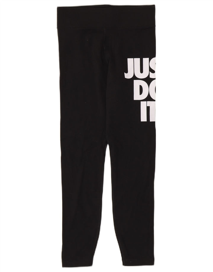 Nike Legging graphique pour femme UK 8 Small Noir Coton