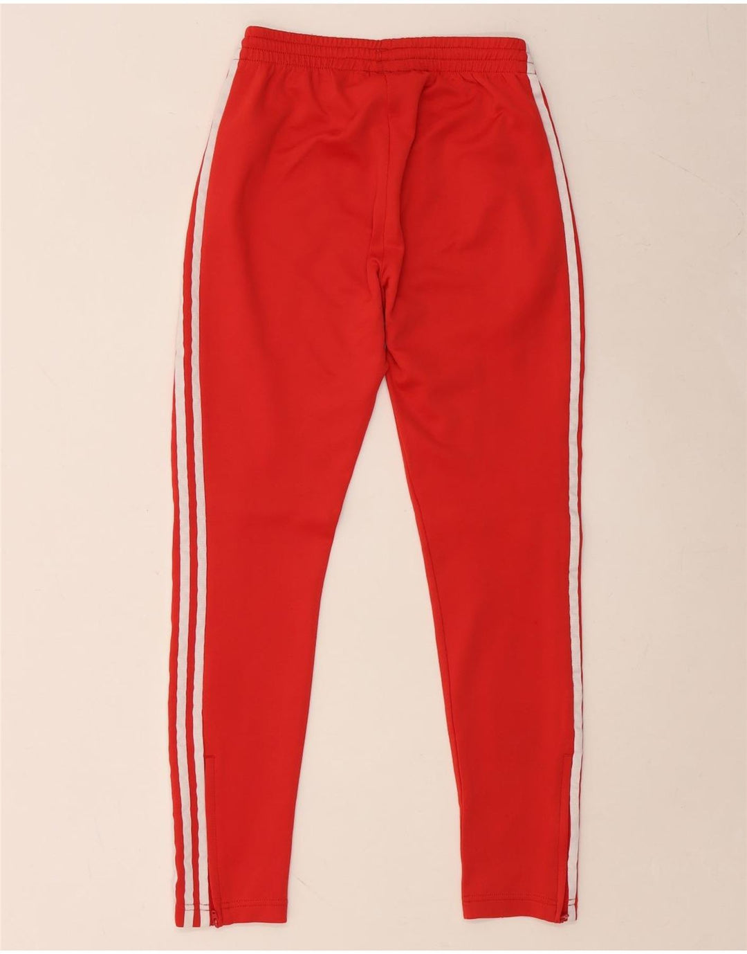 ADIDAS Pantalon de survêtement pour femme UK 8 Small Rouge Coton