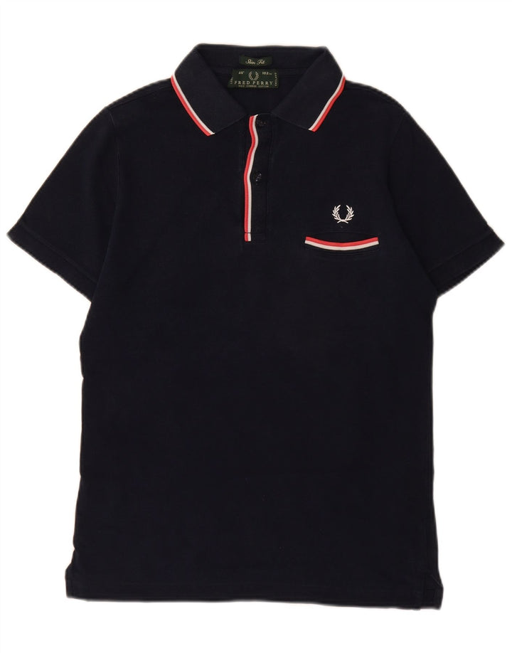 Fred Perry Polo Slim Fit Homme Bleu Marine Moyen Coton