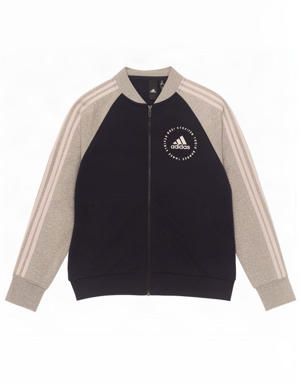 Adidas Veste de survêtement graphique pour femme UK 8/10 Petit Bleu marine