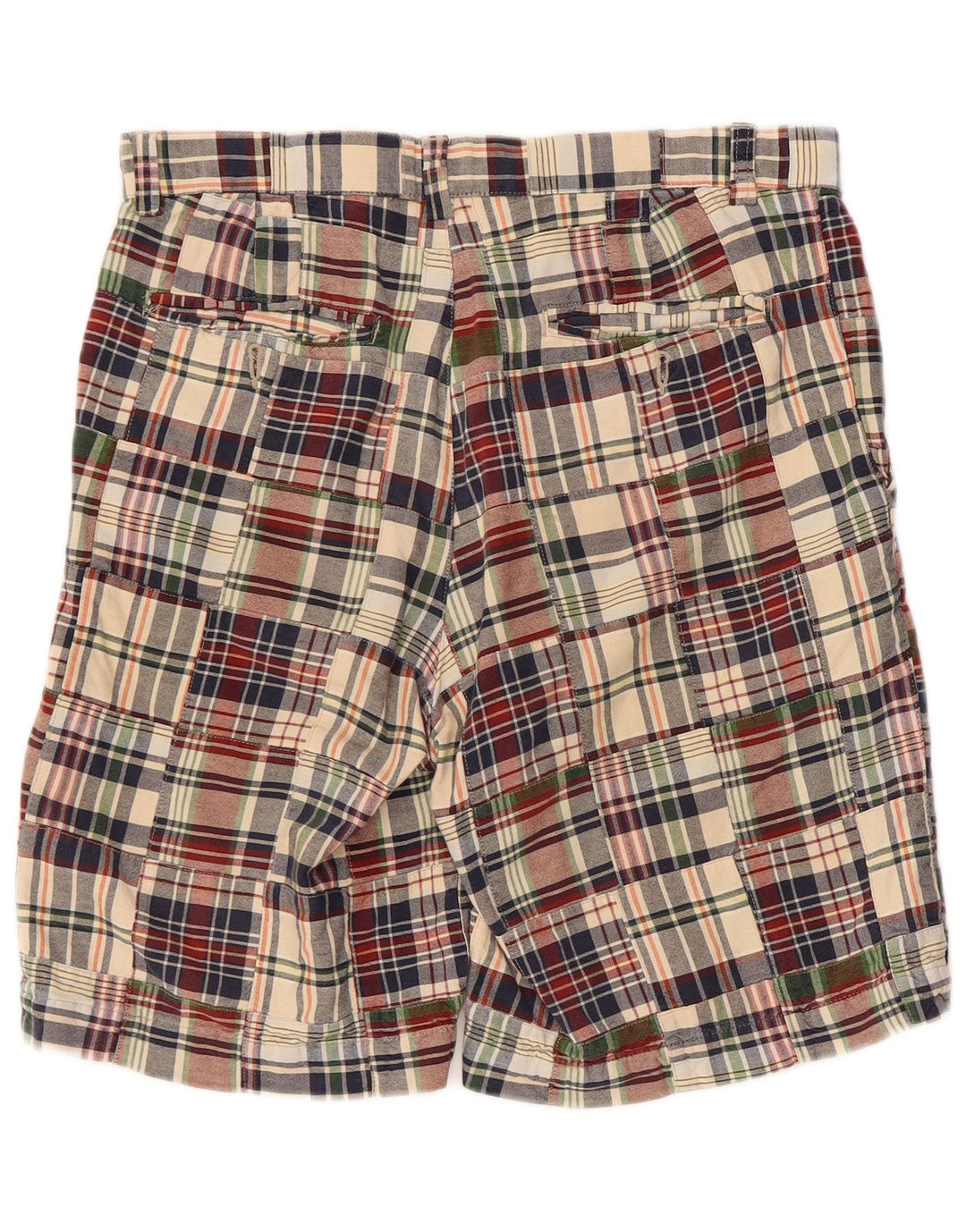 Old Navy Short Chino Homme W30 Coton à Carreaux Multicolore Moyen