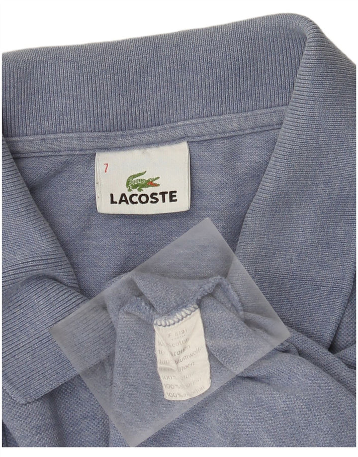 Lacoste Polo Homme Taille 7 2XL Bleu Coton