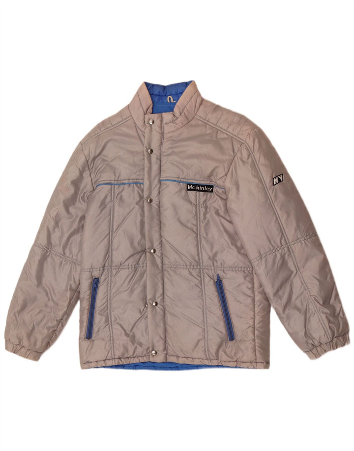 MC Kinley Veste matelassée à capuche pour homme IT 46 Small Gris Polyester