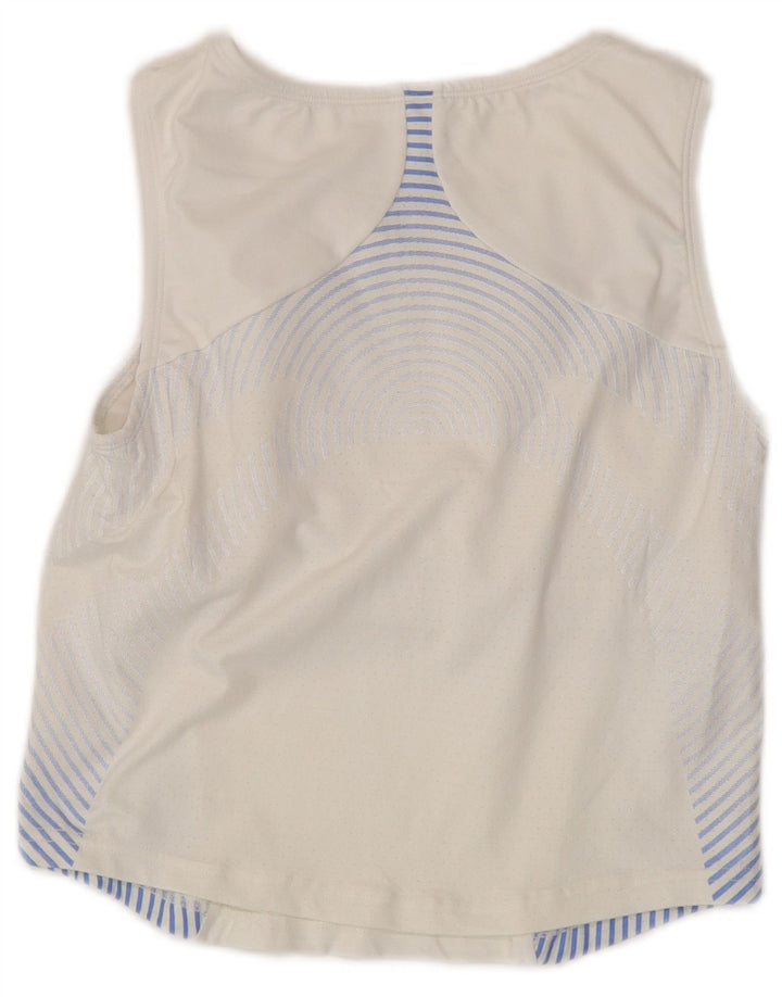 FILA Femme Débardeur IT 44 Medium Blanc Rayé Polyamide