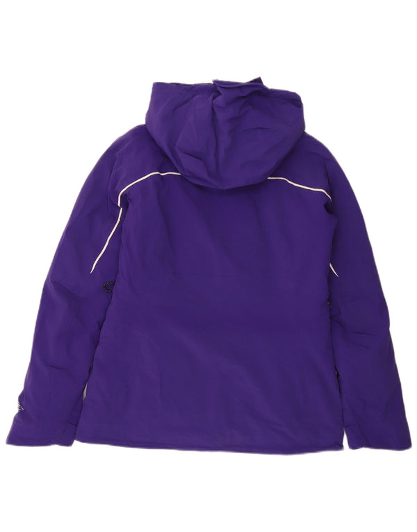 Columbia Womens Hooded Windbreaker Jacket UK 10 Small Purple Nylon