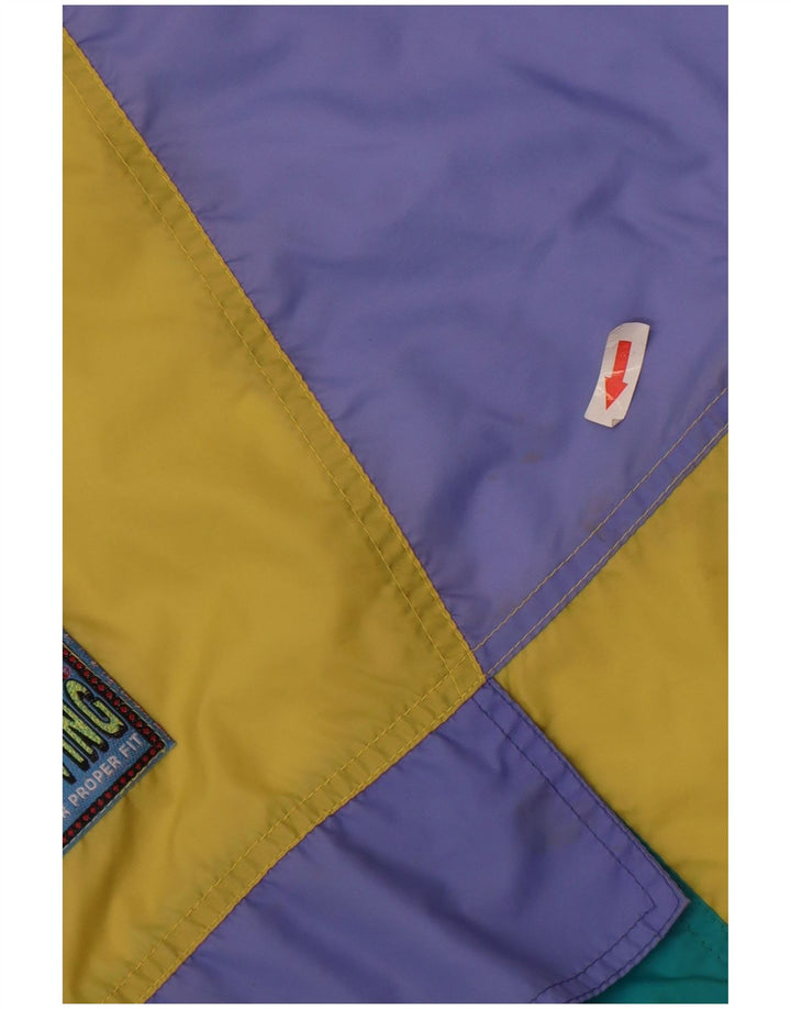 Marcel Clair Veste de pluie à capuche pour homme EU 46 Small Multicolore Colourblock