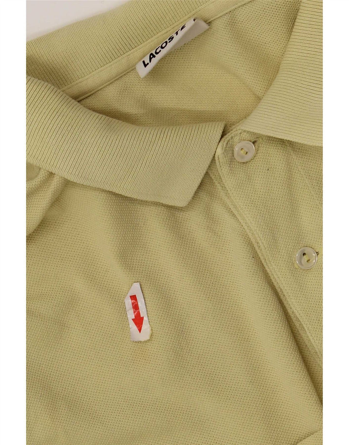 Lacoste Polo Regular Fit Homme Taille 4 Coton Jaune Moyen