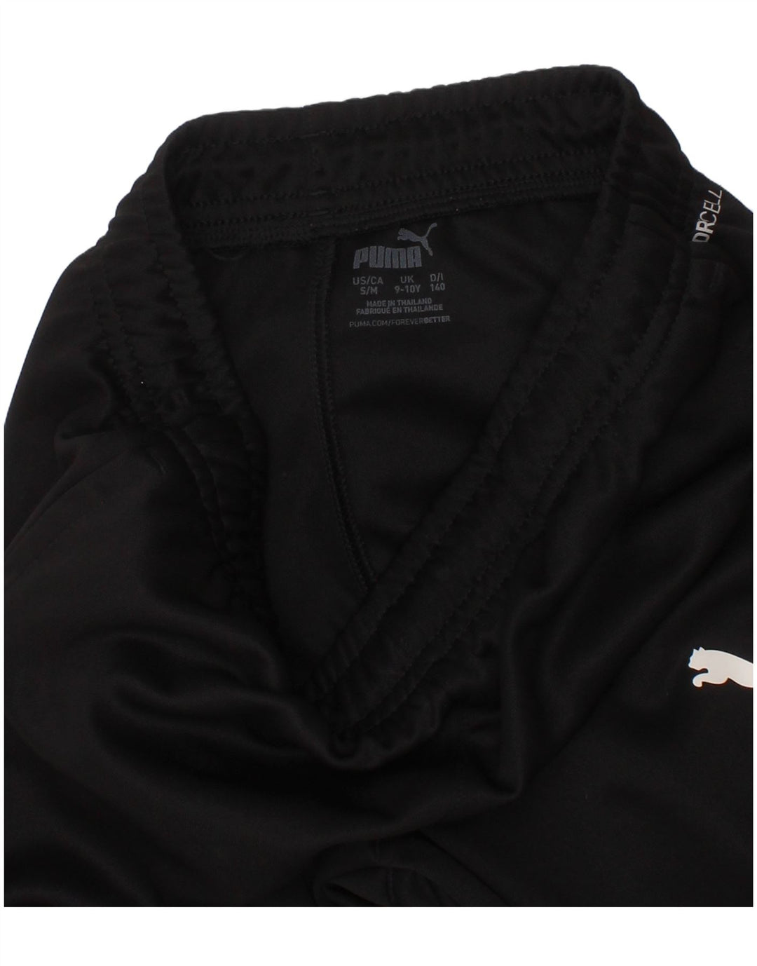 Puma Pantalon de Survêtement Garçon 9-10 ans Noir Polyester