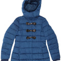 SISLEY Veste matelassée à capuche pour femme UK 12 Bleu moyen Polyester