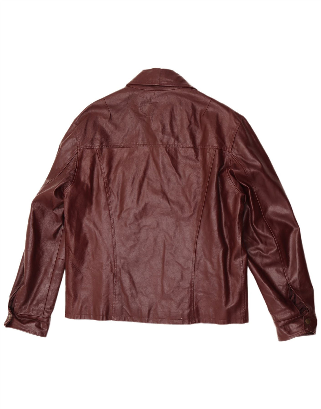 veste en cuir homme vintage UK 40 Grande Bourgogne