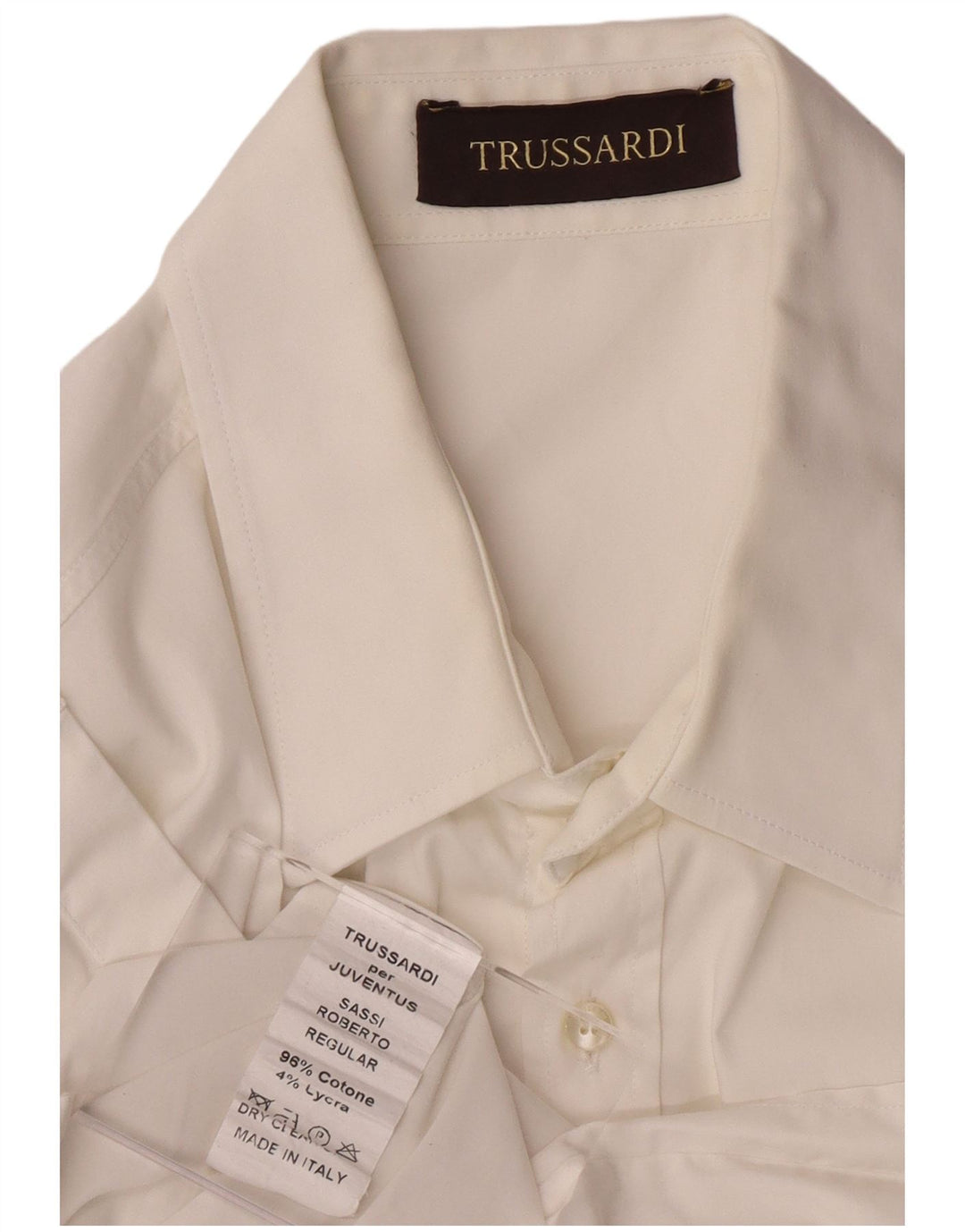 TRUSSARDI Chemise Homme Blanc Moyen Coton