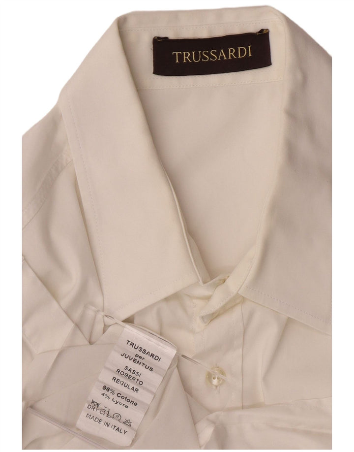 TRUSSARDI Chemise Homme Blanc Moyen Coton