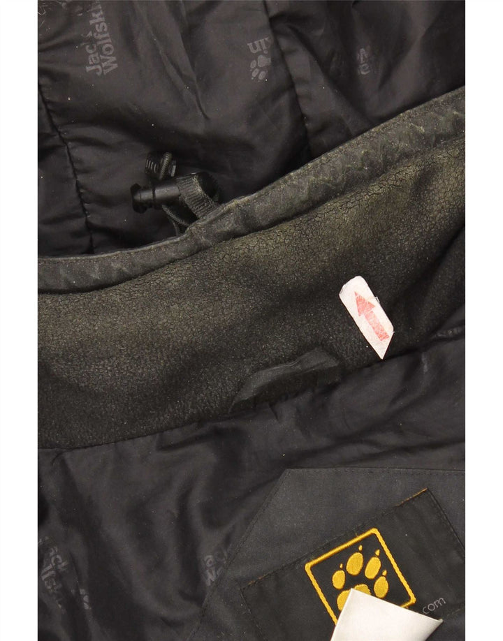 Jack Wolfskin Veste matelassée à capuche pour homme UK 36/38 Medium Noir Polyester