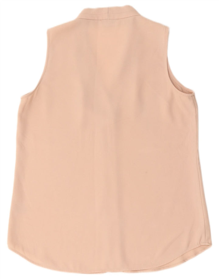 Calvin Klein Womens Blouse sans manches Top UK 14 Large Rose Polyester