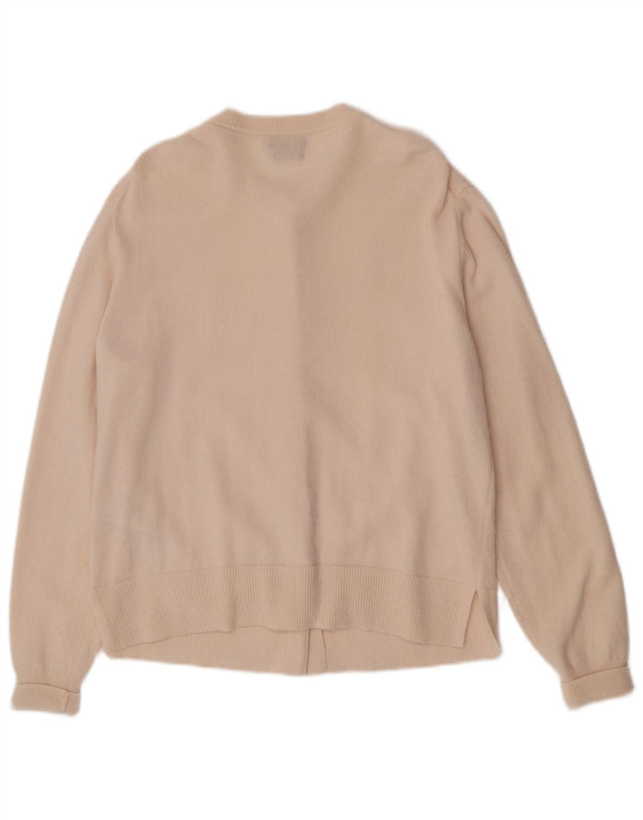 Massimo Dutti Cardigan pour femme en laine beige moyen UK 14