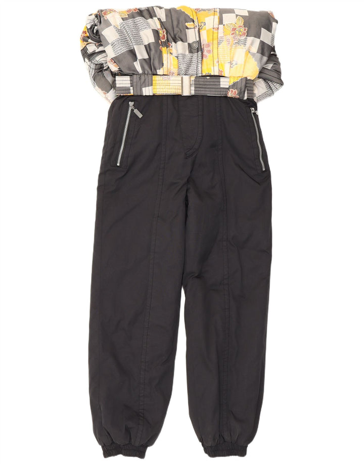 Maier Combinaison de ski pour femme UK 44 Grand Noir Patchwork Polyester Rétro