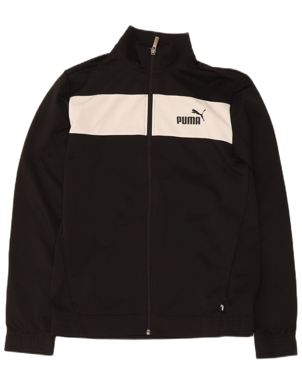 Puma Veste de Survêtement Garçon 15-16 ans Noir Colourblock