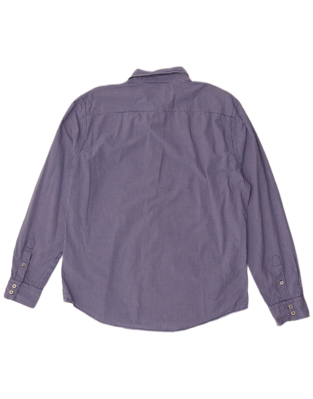 Chemise Slim Fit Large en coton vichy bleu homme Boden