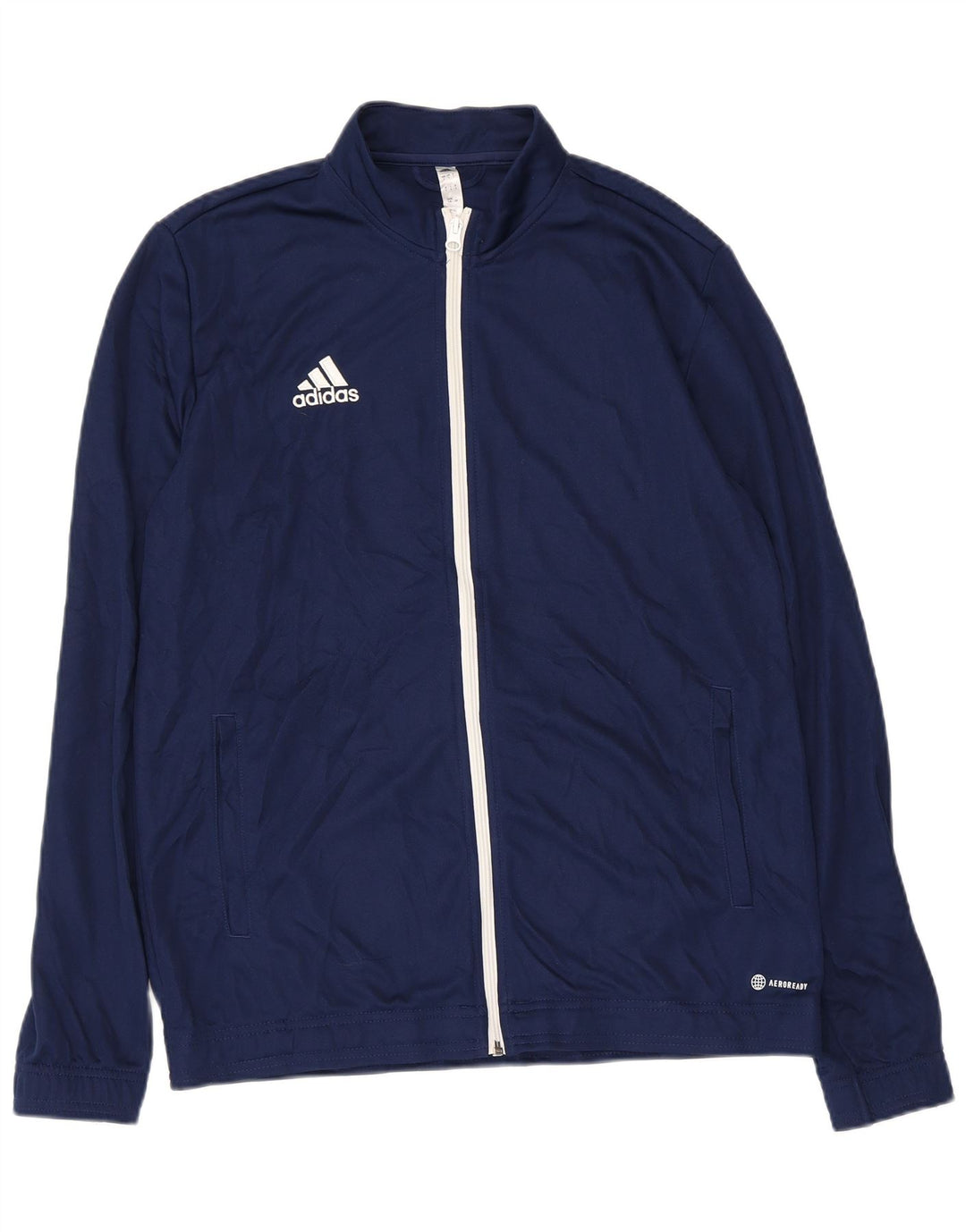 Adidas Hommes Aeroready Survêtement Top Veste Grand Bleu Marine Polyester