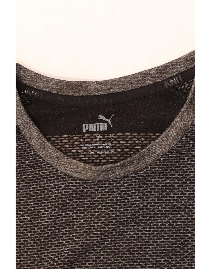 Puma T-Shirt Homme Gris Colorblock Small