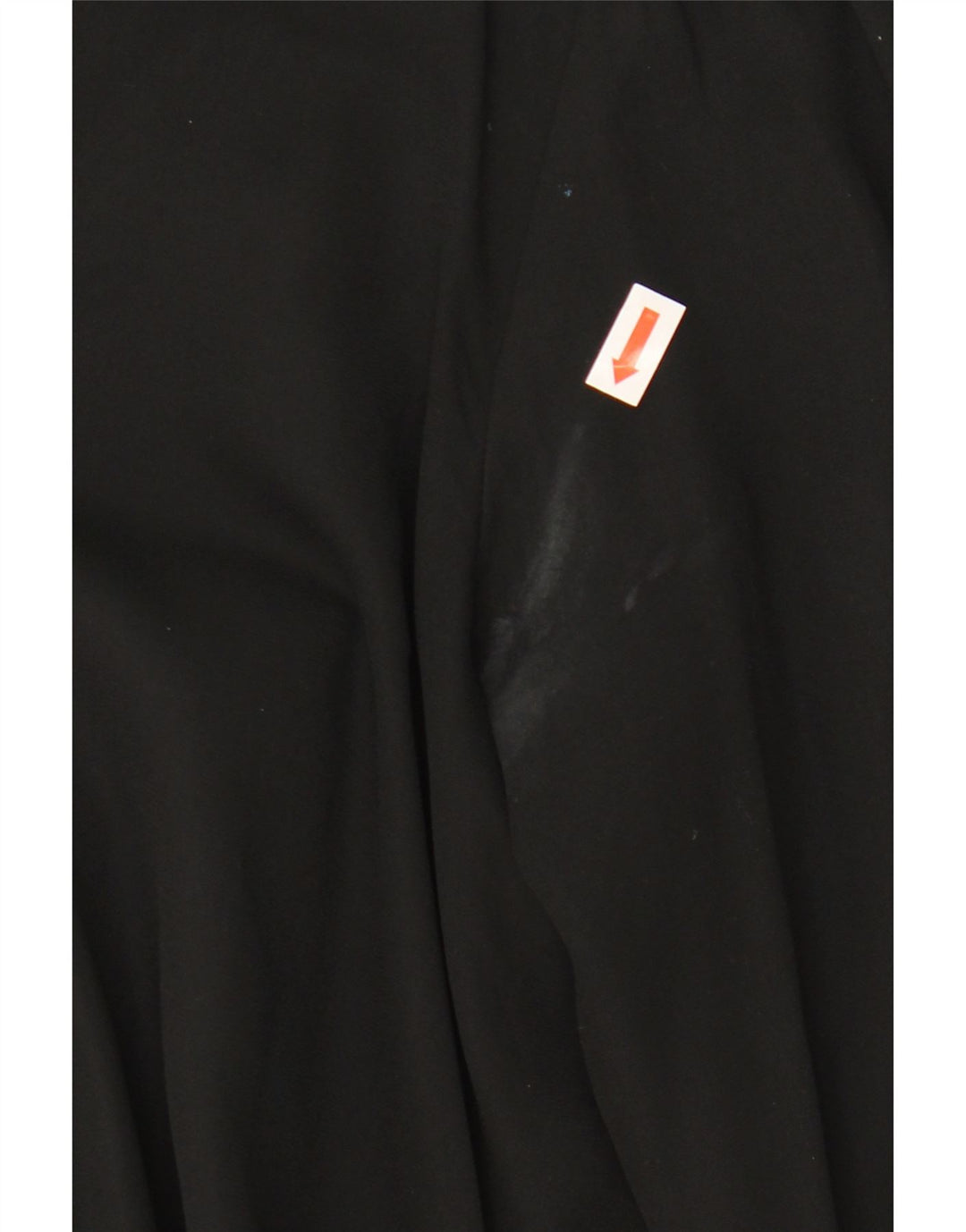 Zara Chemisier à manches longues avec cravate sur le devant pour femme UK 10 Petit Noir Polyester