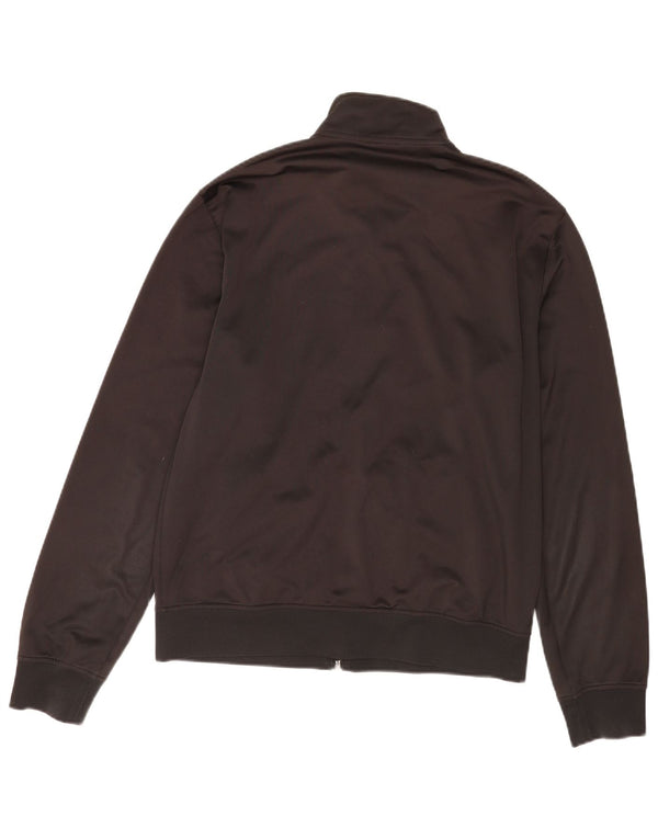 Emporio Armani Veste de survêtement graphique pour hommes Large Noir Polyester