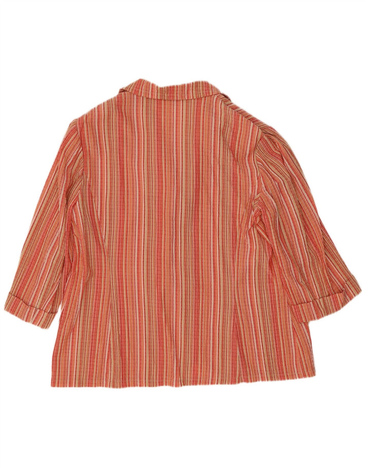 Elisa Landri Veste blazer surdimensionnée à 3 boutons pour femme UK 18 XL Multicolore