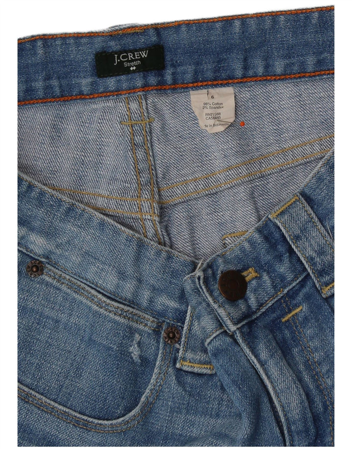 J. CREW Short en jean pour femme US 6 Medium W30 Bleu Coton