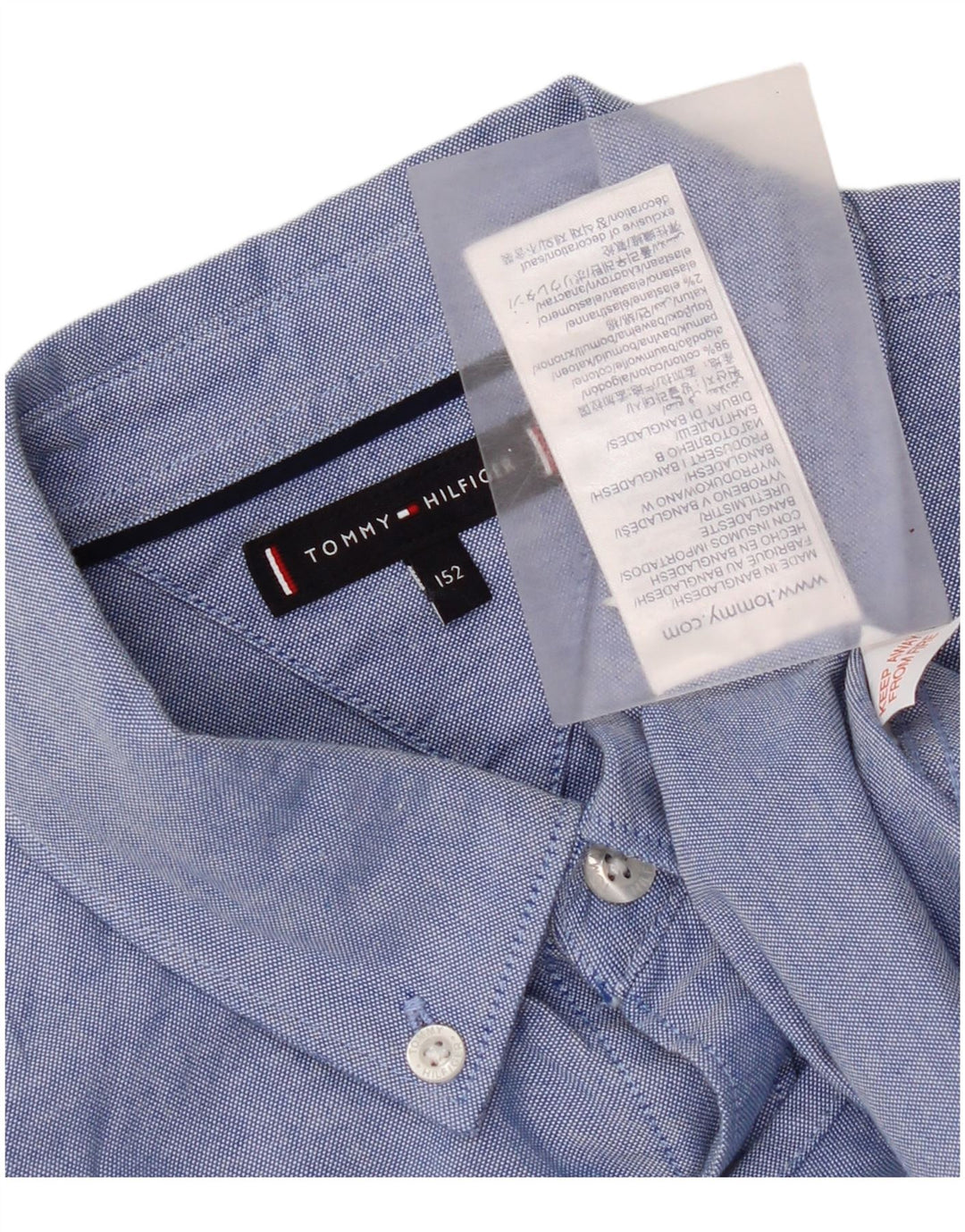 Tommy Hilfiger Chemise Garçon 11-12 ans Bleu Coton