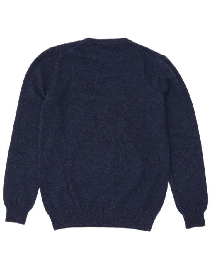 Gant Pull ras du cou pour homme en laine bleu marine Small