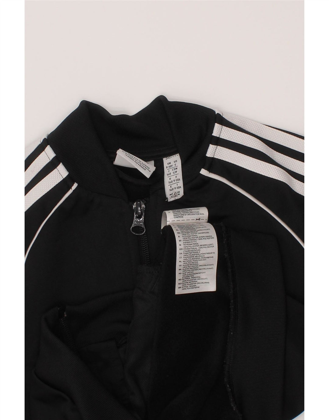 Veste de survêtement Adidas Garçon 9-10 ans Noir Polyester