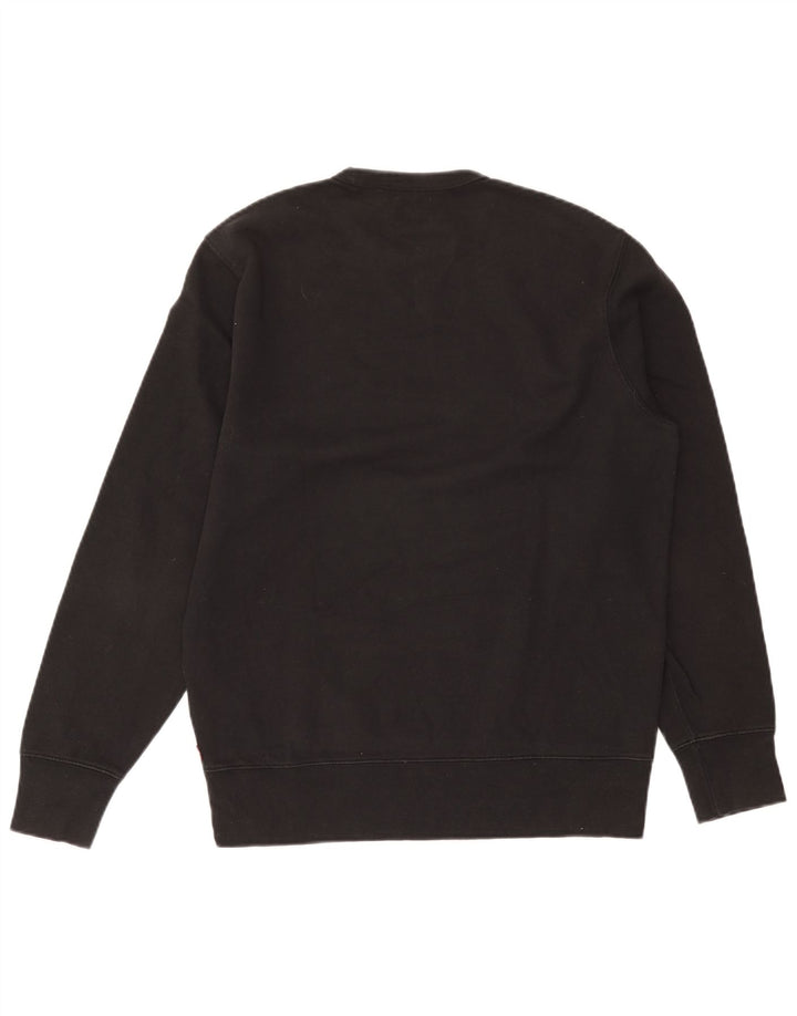 Levi's Graphic Sweatshirt Jumper Small Homme Noir Coton