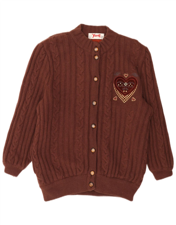 Yarell Cardigan surdimensionné pour femme UK 14 Large Marron