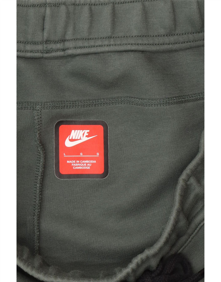 Nike Short de sport pour homme en coton vert Taille L