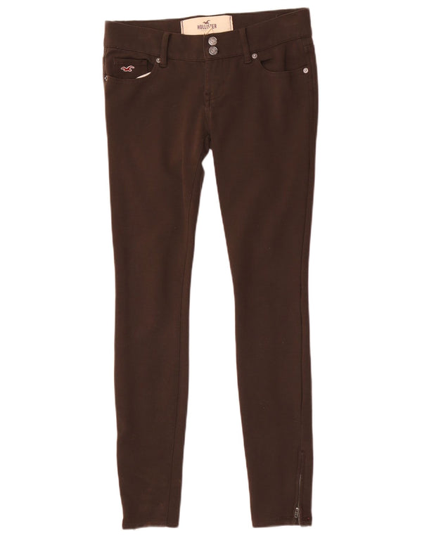 Hollister Pantalon décontracté taille basse skinny pour femme US 0 XS W28 L27 Marron