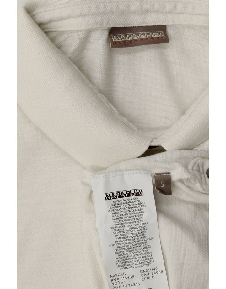 NAPAPIJRI Polo Geographic Homme Petit Blanc Coton
