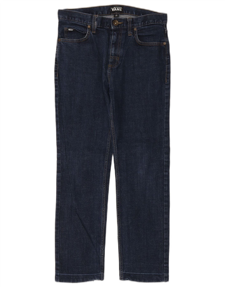 Vans Jean droit femme W28 L26 bleu marine coton