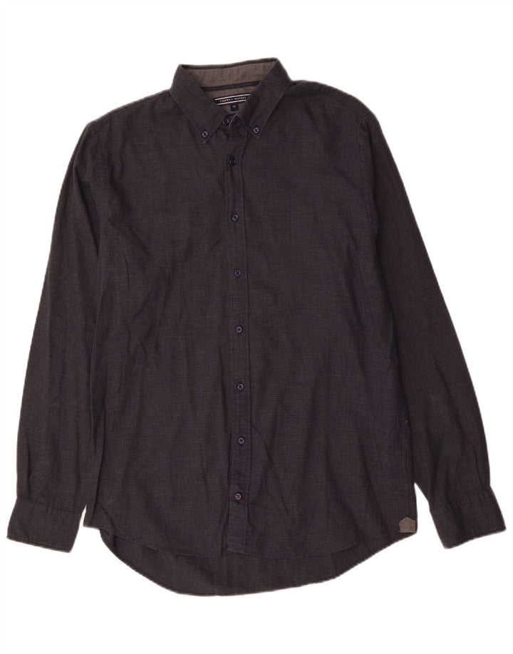 Tommy Hilfiger Chemise New York Fit Homme Gris Moyen Coton