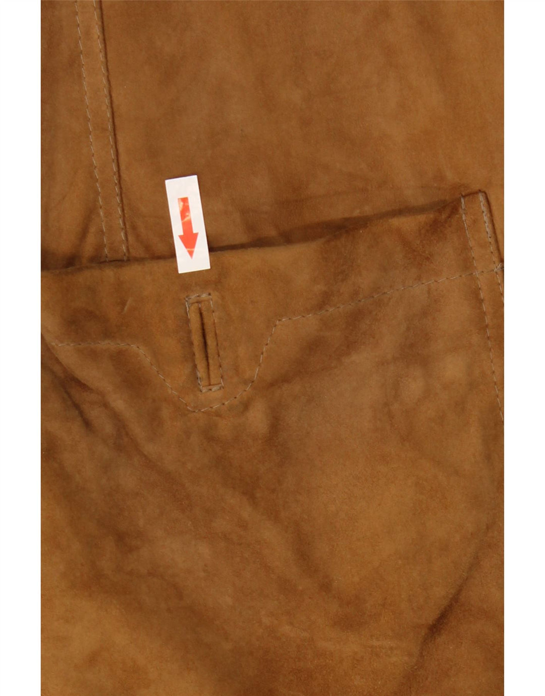 VINTAGE Veste blazer en daim à 2 boutons pour hommes UK 42 XL Cuir marron