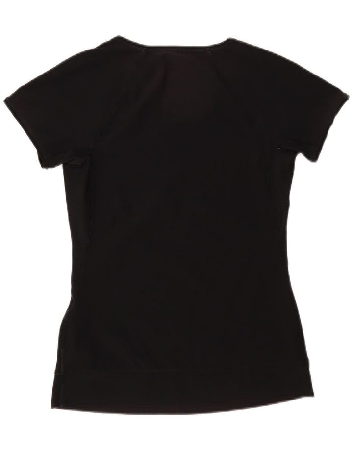 Nike T-shirt Dri Fit pour femme UK 12/14 Noir moyen Polyester