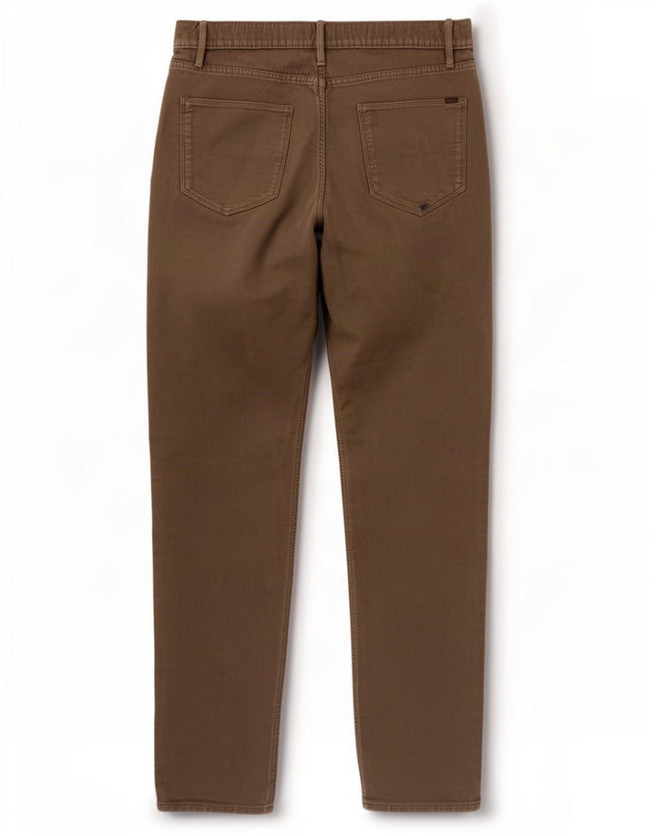 Marks & Spencer Pantalon décontracté slim pour homme W32 L33 Gris Coton