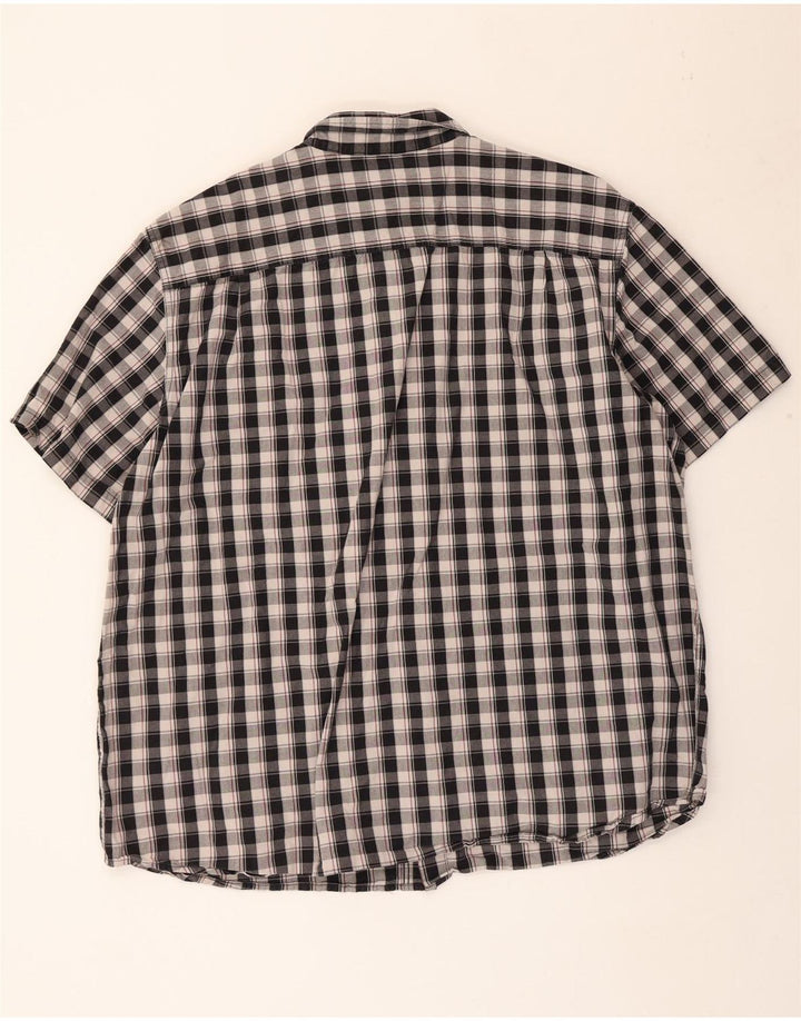 CARHARTT Chemise décontractée à manches courtes pour homme 2XL à carreaux noirs