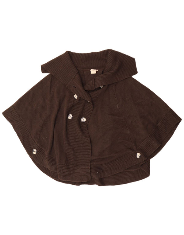 Cotton Traders Poncho Cardigan pour Femme UK 26/28 5XL Acrylique Marron