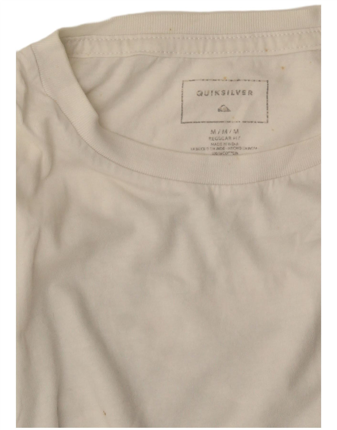 Quiksilver T-Shirt Regular Fit Graphique Homme Blanc Moyen