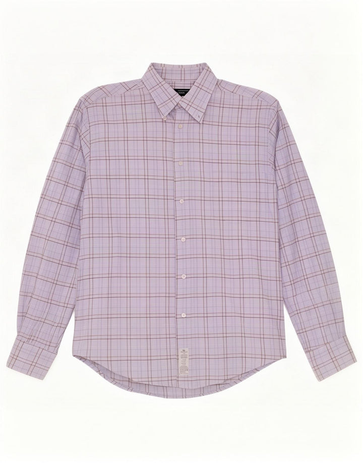 Sergio Tacchini Chemise Homme Bleu Moyen Carreaux Coton