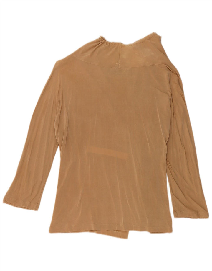 TRUSSARDI Chemisier à manches 3/4 pour femme UK 8 Small Beige