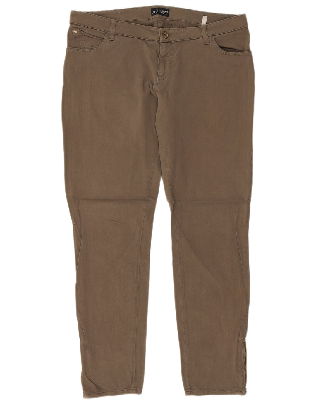 ARMANI Pantalon décontracté slim femme W31 L28 Beige